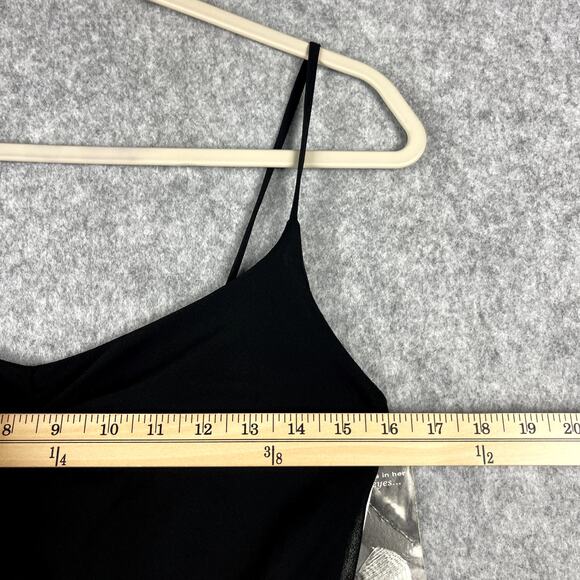 VTG Whimsigoth Witchy Fairy Maxi Dress Womens 7 Black Ruffle Y2K 90s Rampage NEW - Picture 5 of 14